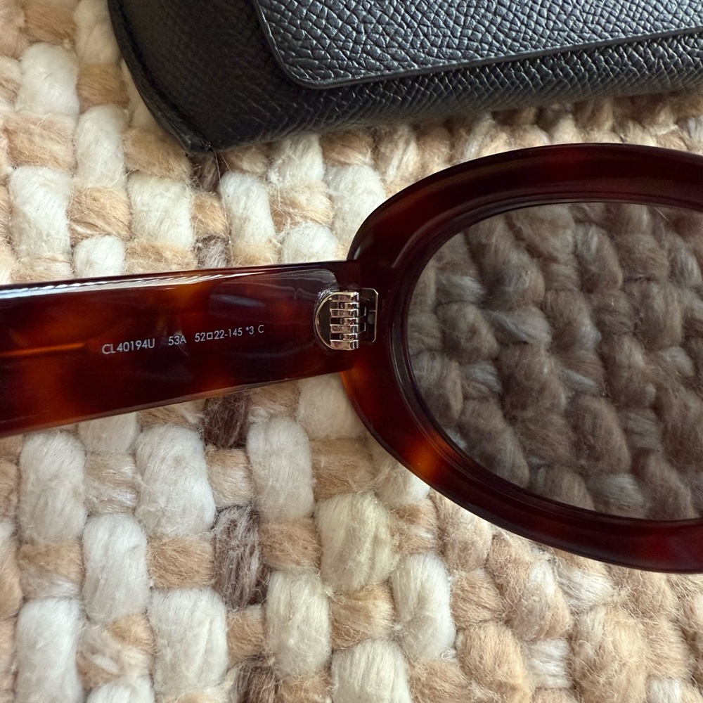 Celine Triomphe 01 Oval Sunglasses (Preowned Like NEW) - Picture 7 of 16